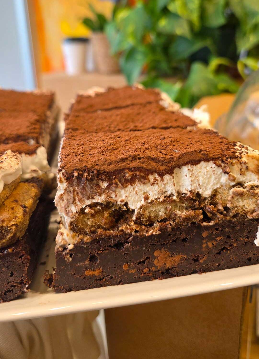 brownie tiramisu Deleitería Bilbao